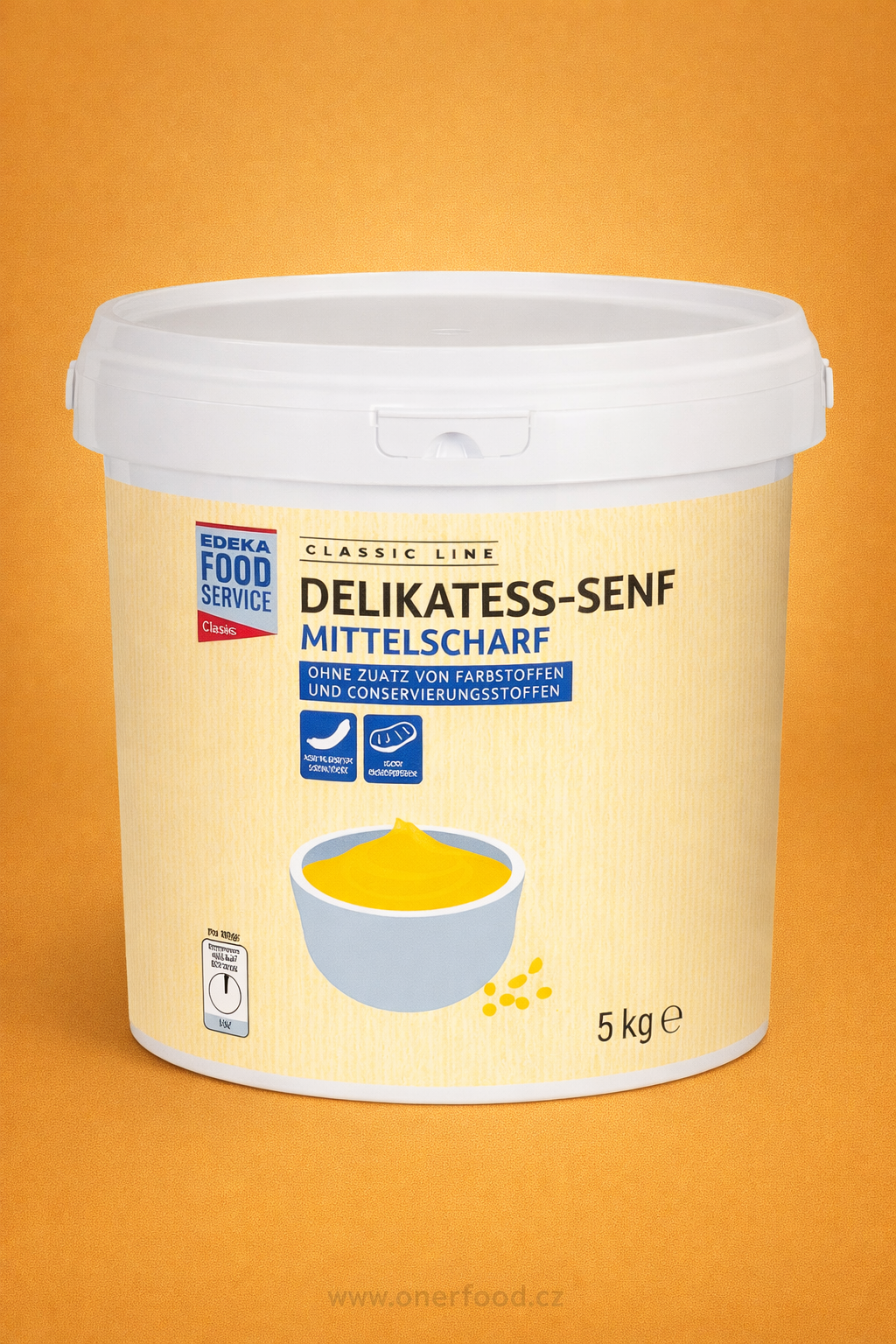 HOŘČICE STŘEDNĚ PÁLIVÁ 5 KG – GASTRO BALENÍ