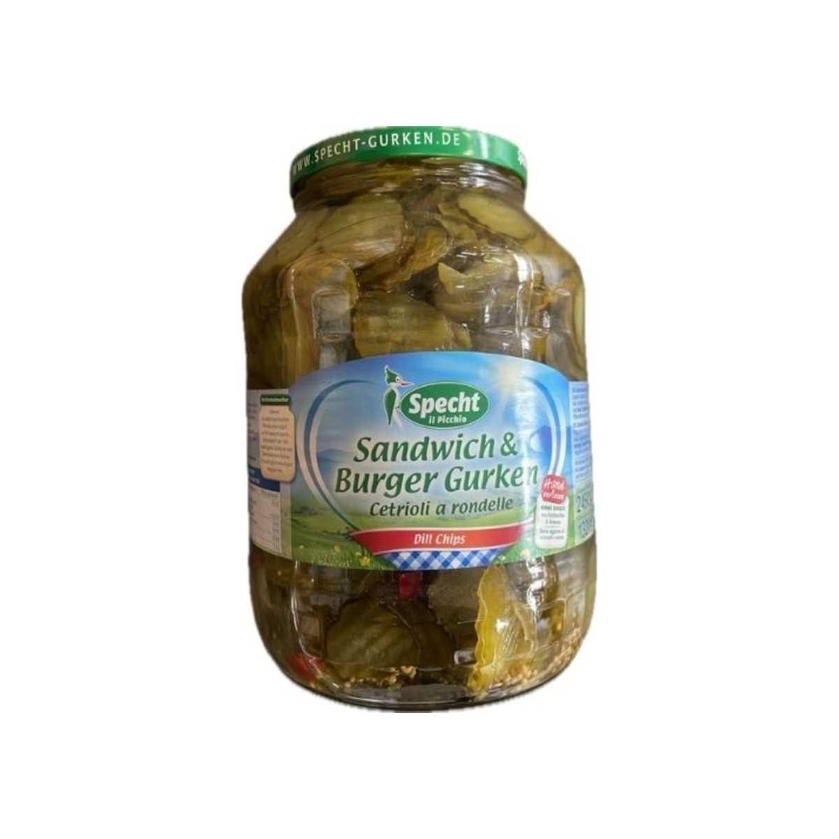 Okurky burger plátky 2450 g