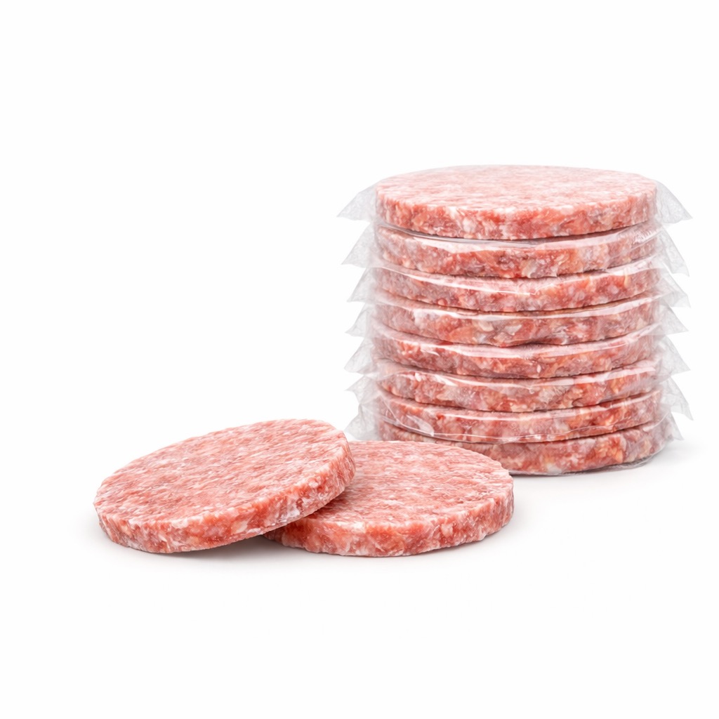 HAMBURGER HOVĚZÍ 40 × 125 G – MRAŽENÉ